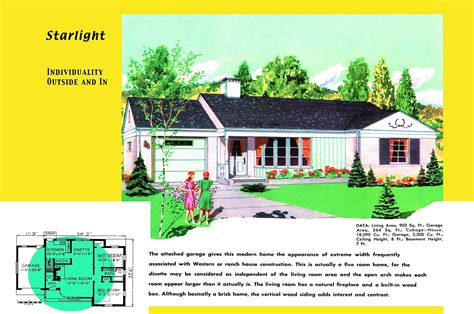 1950s rambler house floor plans.